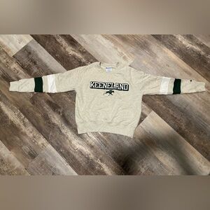 Champion Cream and Green Sweatshirt
